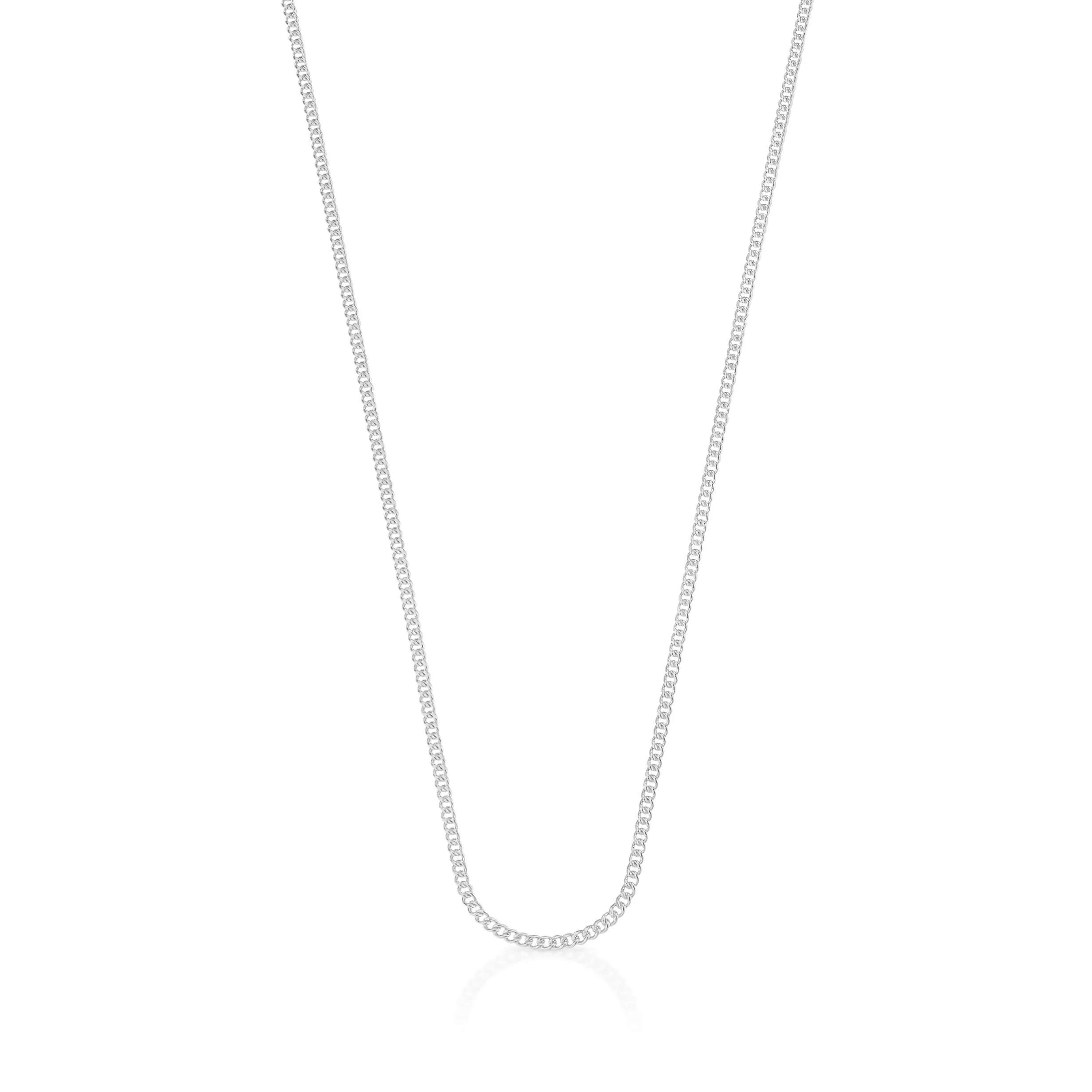 Chain | 9ct White Gold | Curb 60
