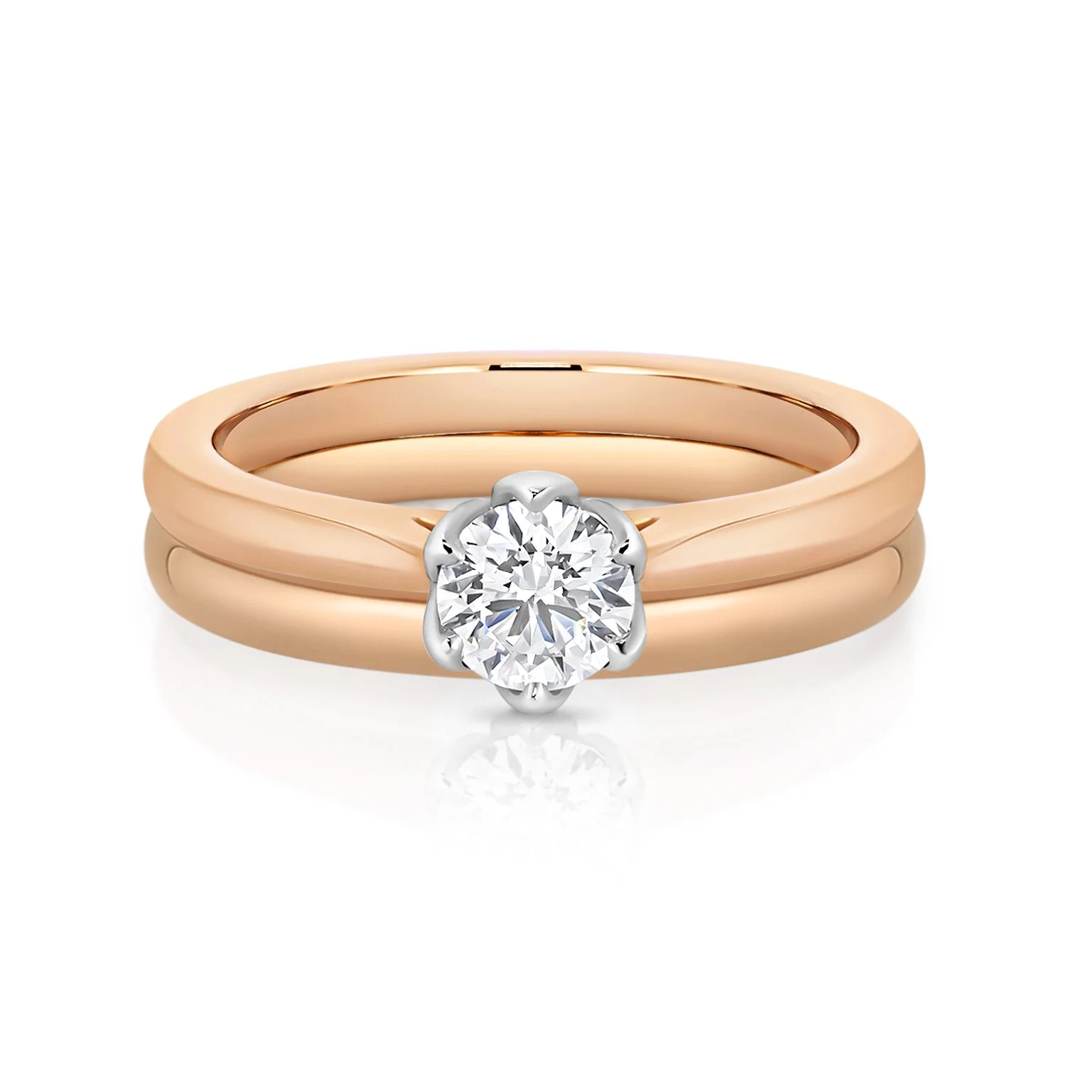 RG 0.50ct RG Plain Tulip Engagement w:Plain Band.jpg