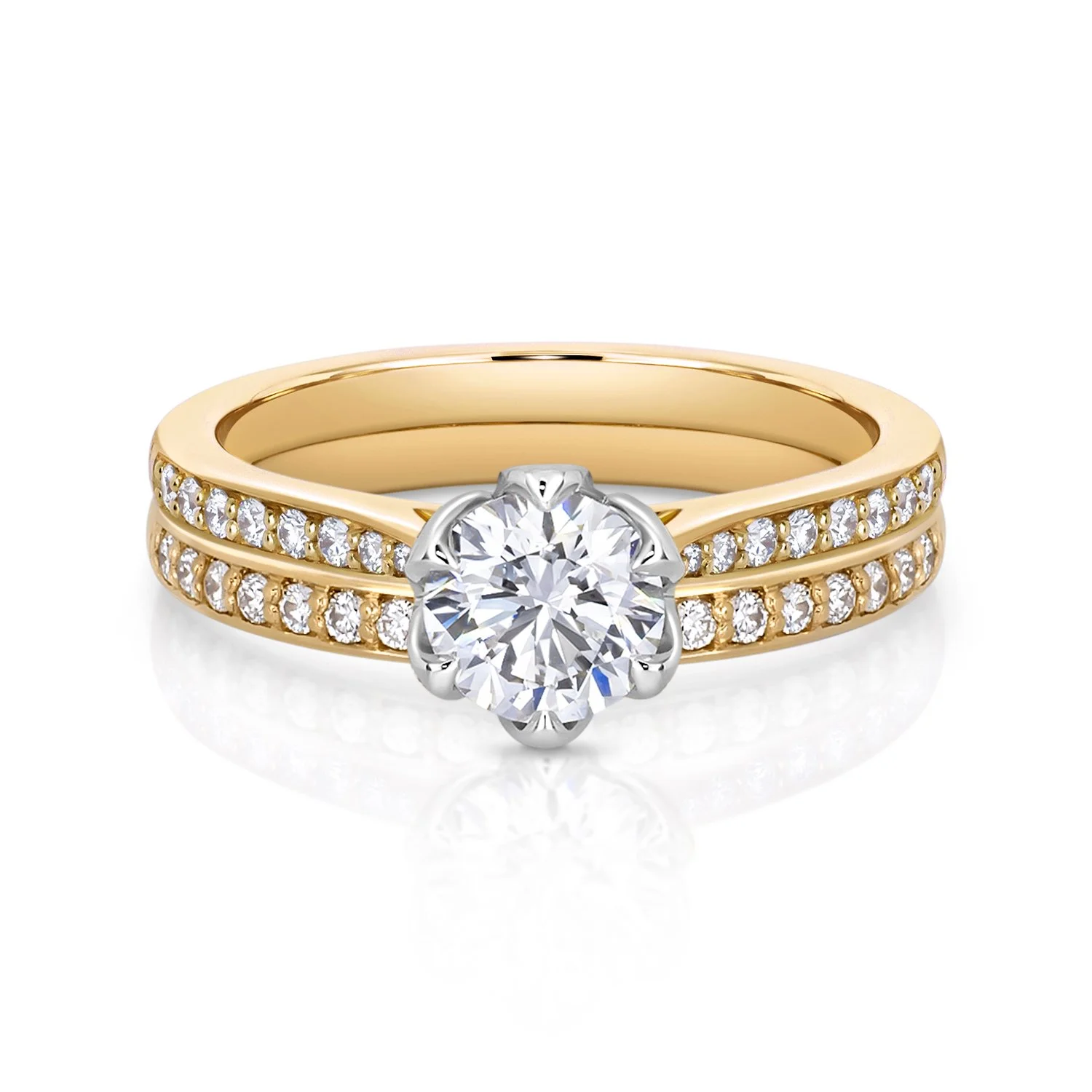 YG 0.75ct Dia Engagement with Diamond Band.jpg