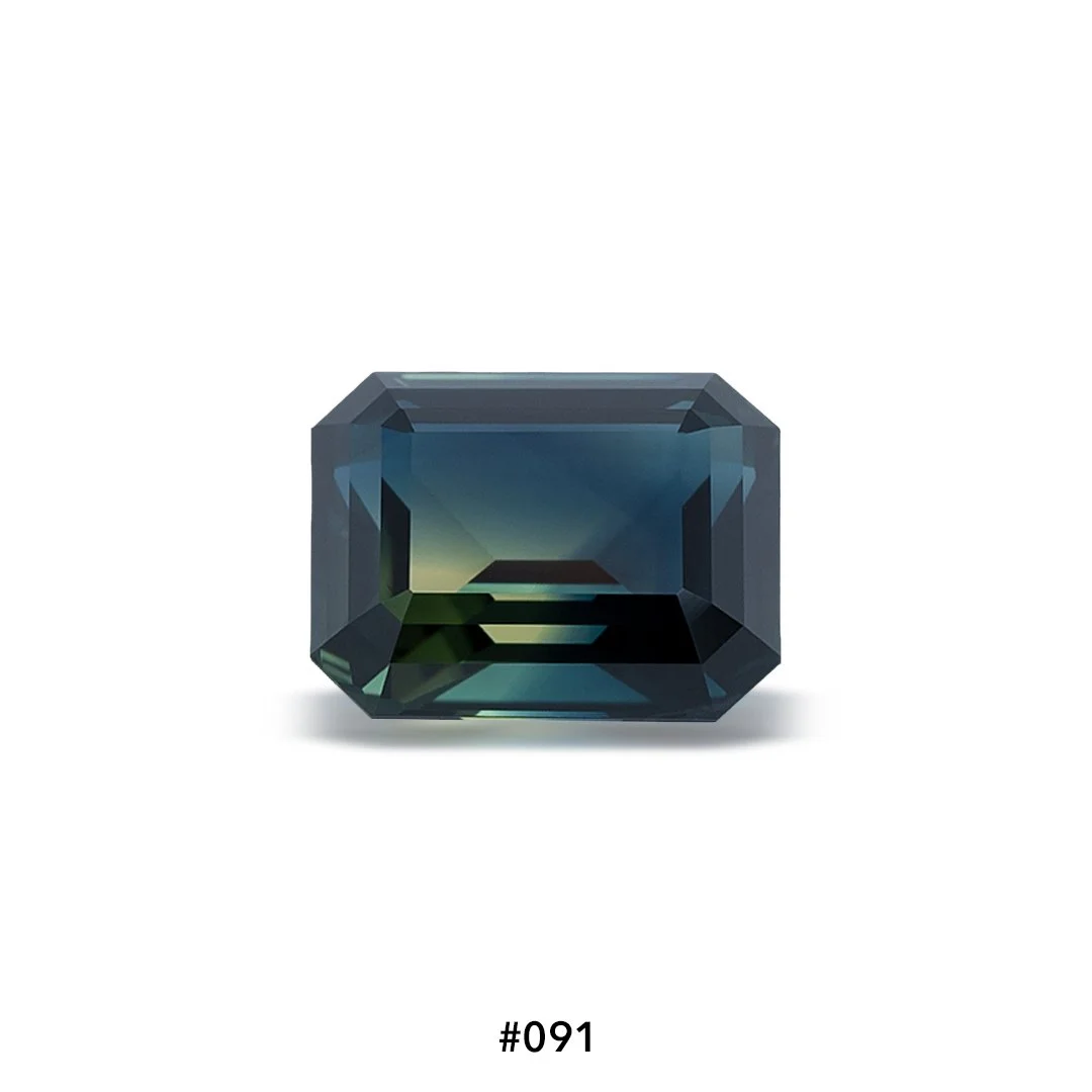 Parti Sapphire #091 - 3.73ct