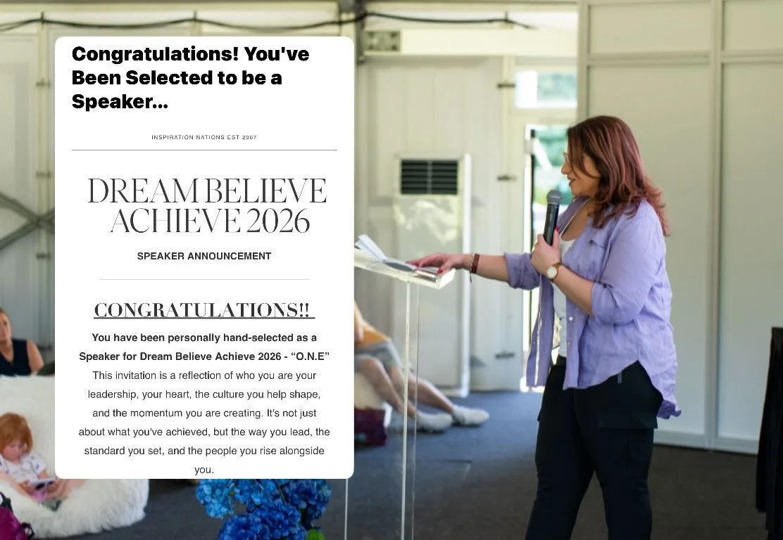 Three more sleeps. 🙌

DBA Dream. Believe. Achieve. ✨
My favourite conference. My favourite room.
The connection. The community.

I speak in many rooms, but this one always feels different.

So honoured to be asked to train and share my learnings wit