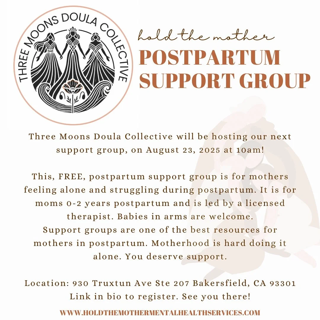 @threemoonsdoulacollective will be hosting our next postpartum support group! 

They asked to join because they want to learn more about what our mothers in the community are experiencing and how to better support them 🤍

We are so excited to collab