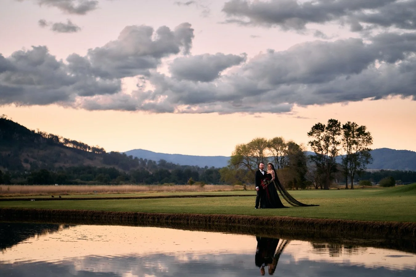 I&rsquo;m a little bit obsessed with this photo and extremely obsessed with Georgia&rsquo;s black wedding dress &amp; head piece!

I&rsquo;ll share a few more of their sneak peeks tomorrow, along with those that helped Georgia &amp; Jesse bring toget