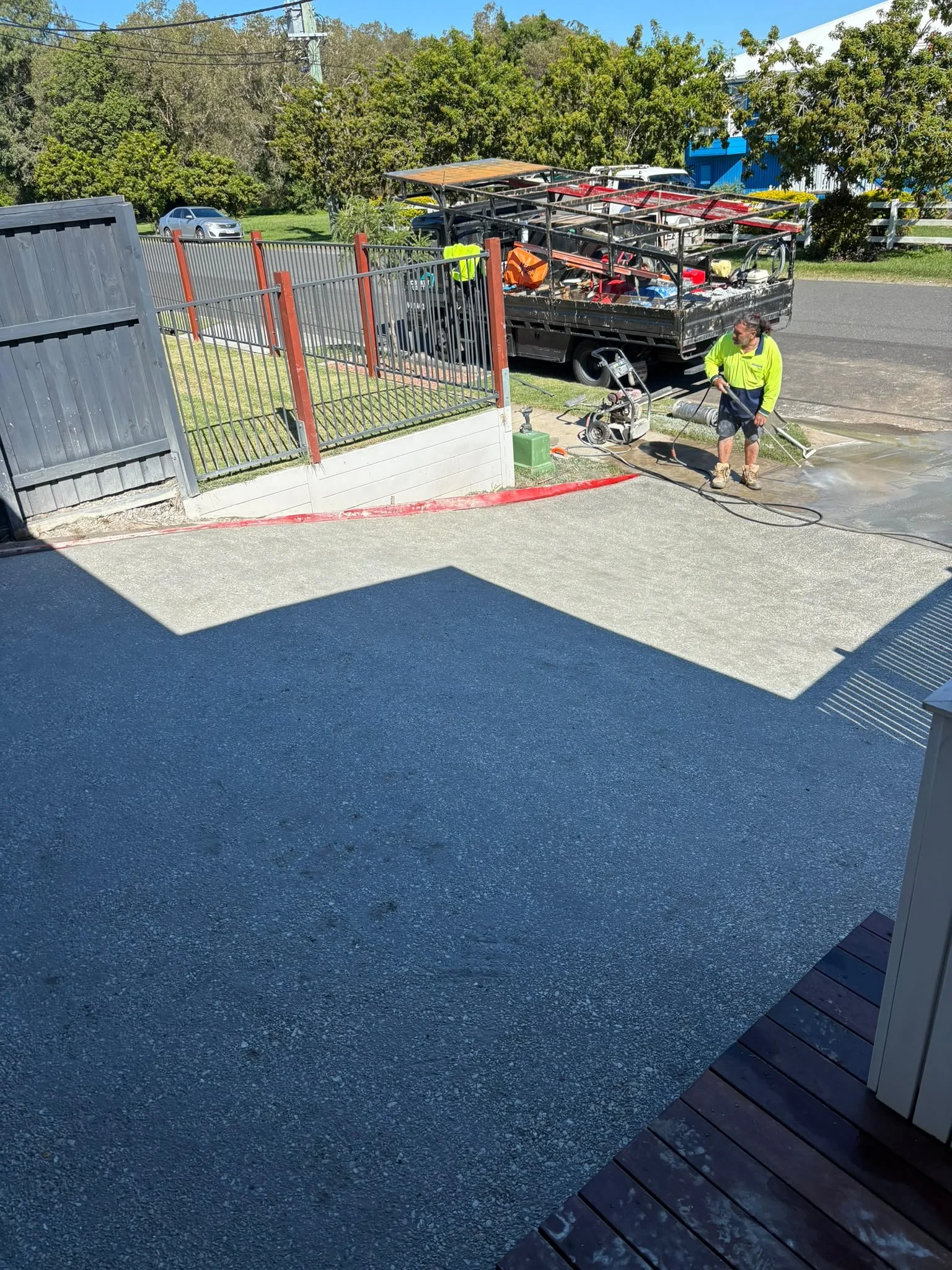 concrete garage slab