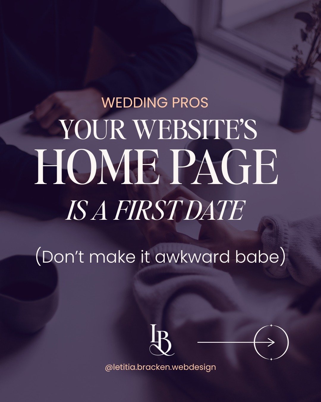 Your homepage is your first date with a client... the moment they decide whether they lean in&hellip; 

 or politely slip out the back door. 

And just like a real first date, the goal isn&rsquo;t to overwhelm, overshare, or impress with complexity. 