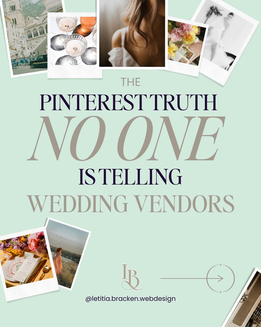 Most wedding vendors think Pinterest is just a pretty moldboard🤍📌 

But&hellip; no. 

It&rsquo;s basically Google in a linen dress, quietly directing couples to the businesses it trusts most 👗👉

And when you stop treating Pinterest like Instagram