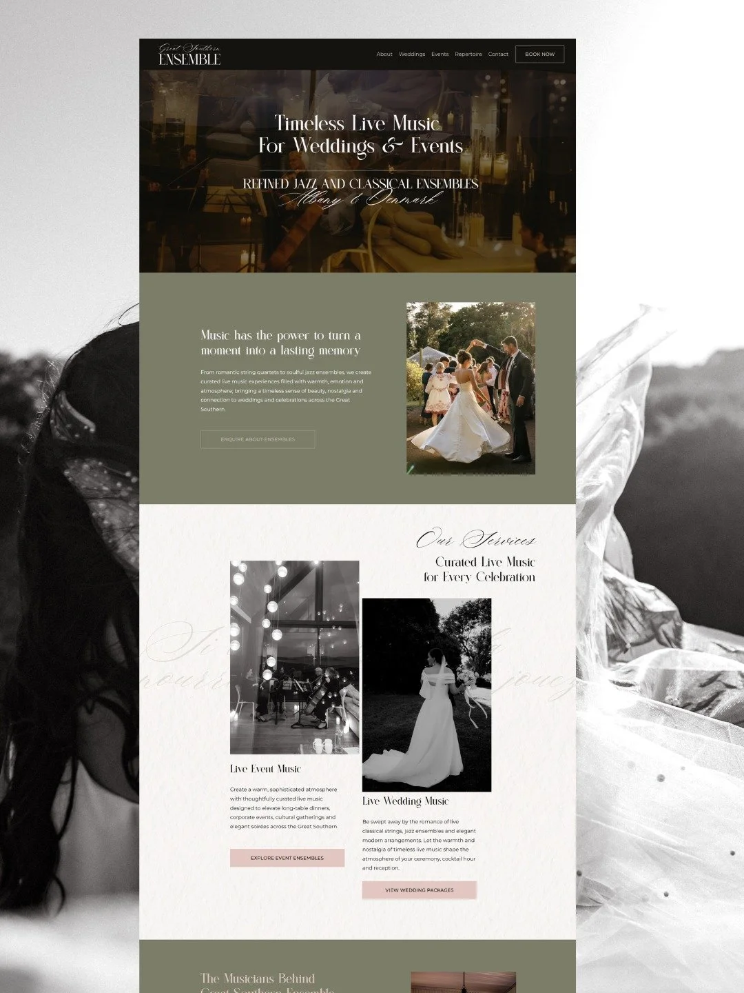 ✨ Launch Day ✨ 

This one has been a special project. 

When Alma first came to me, she wasn't looking for "just a website". She was ready to step into a new chapter; bringing together years of experience, exceptional musicians, and a beaut