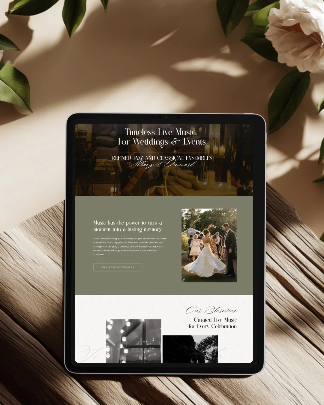 It's never just about the website. 

It's about creating clarity. 

Helping a potential client understand what you do, why it matters, and what working with you will actually feel like. 

For Great Southern Ensemble, that meant creating more than a b