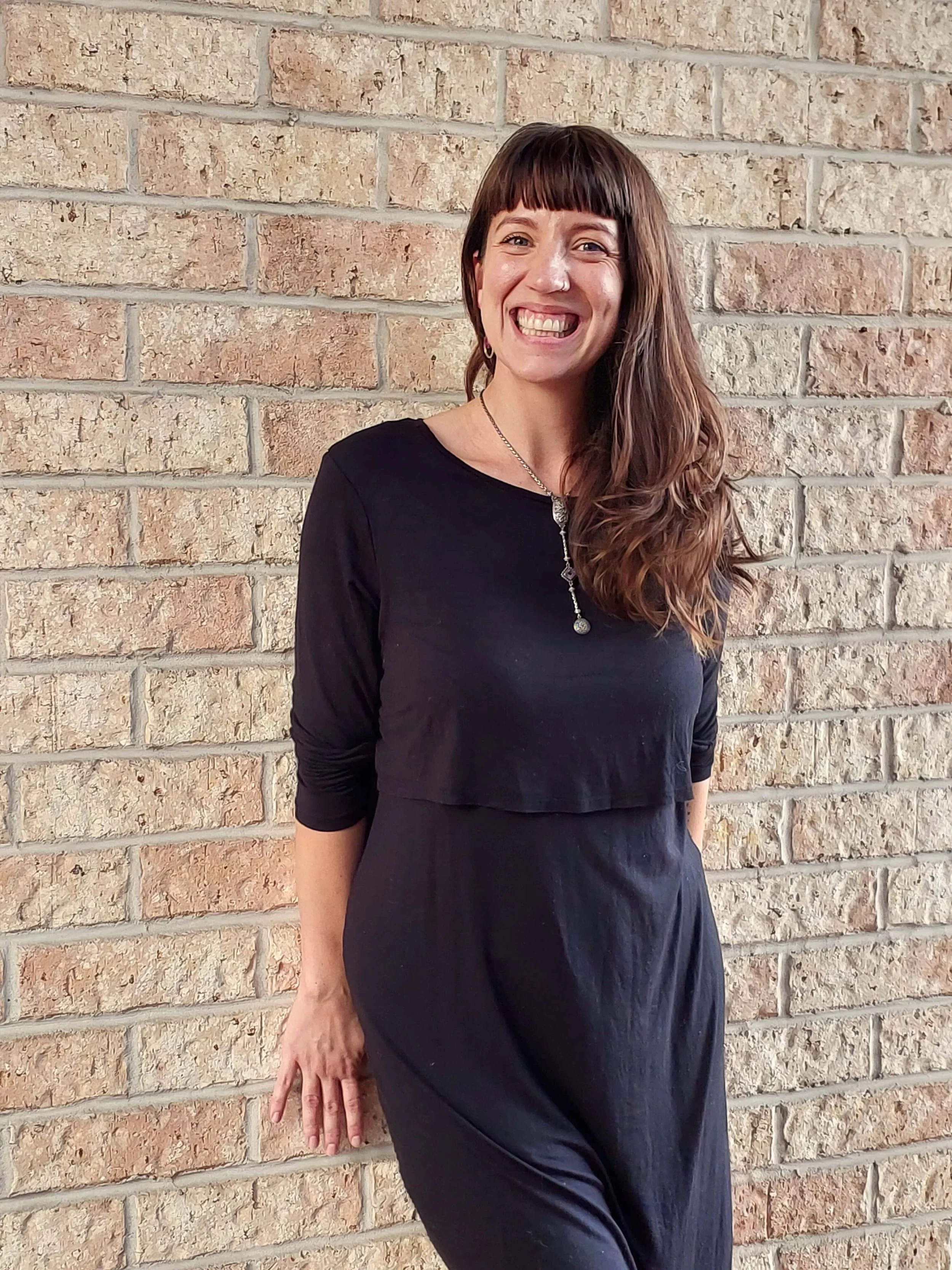 Australian beauty therapist Amy Golding standing and smiling