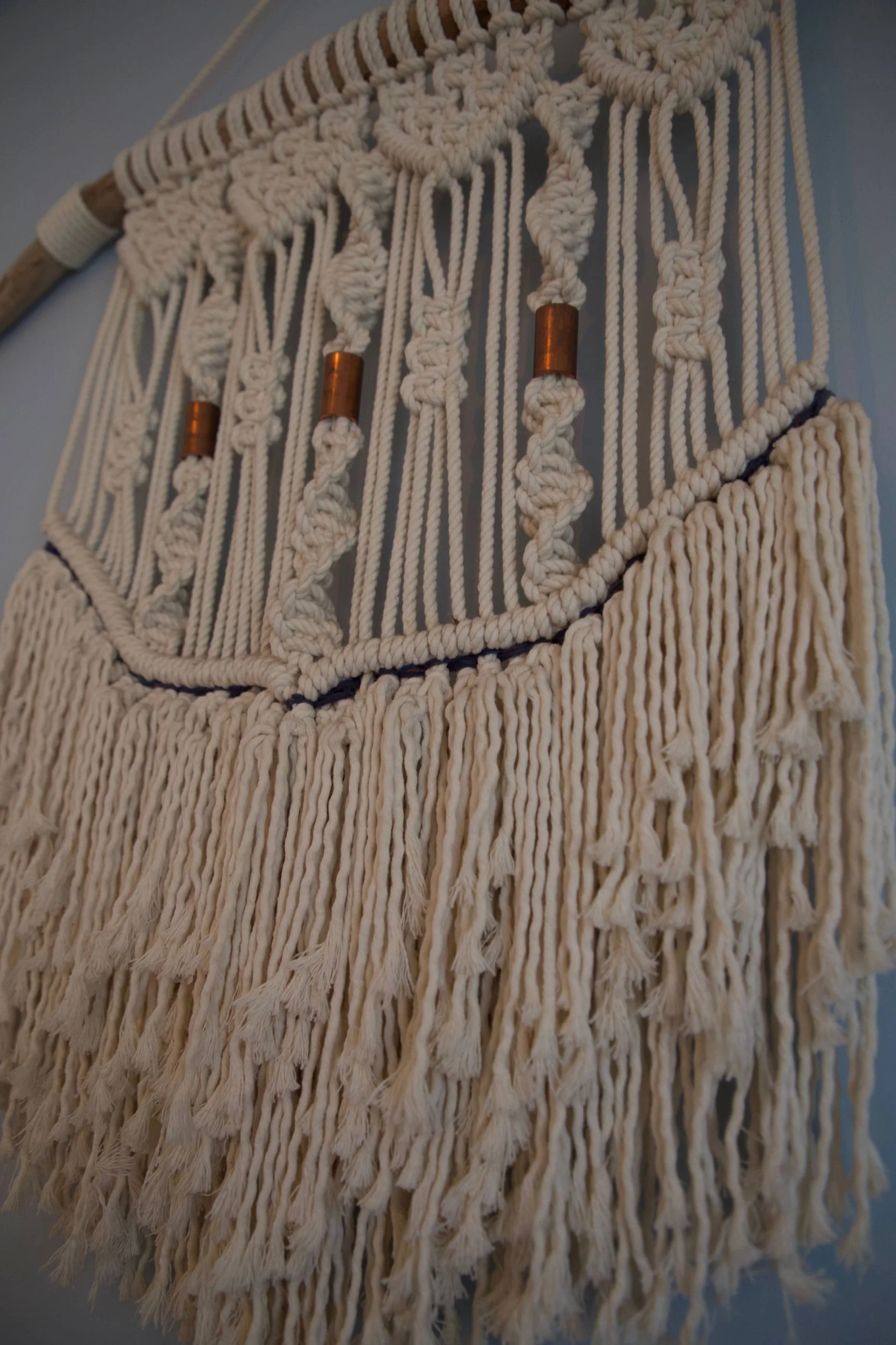 Macrame wall hanging in The Beauty Room Denmark