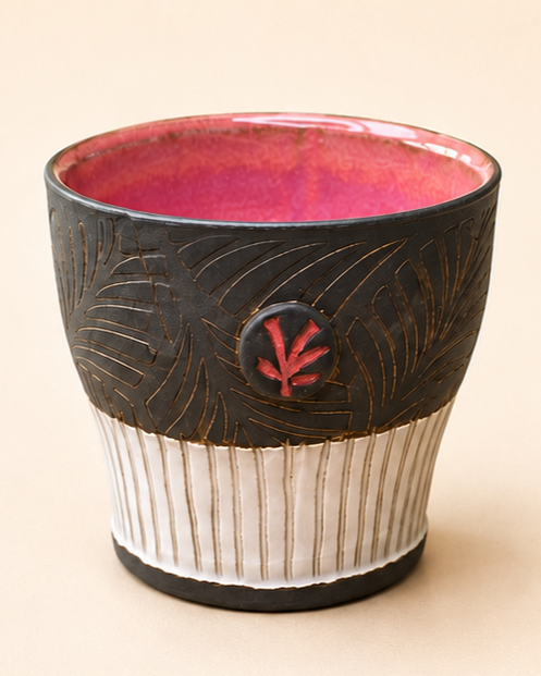 Cup - Pink stem button