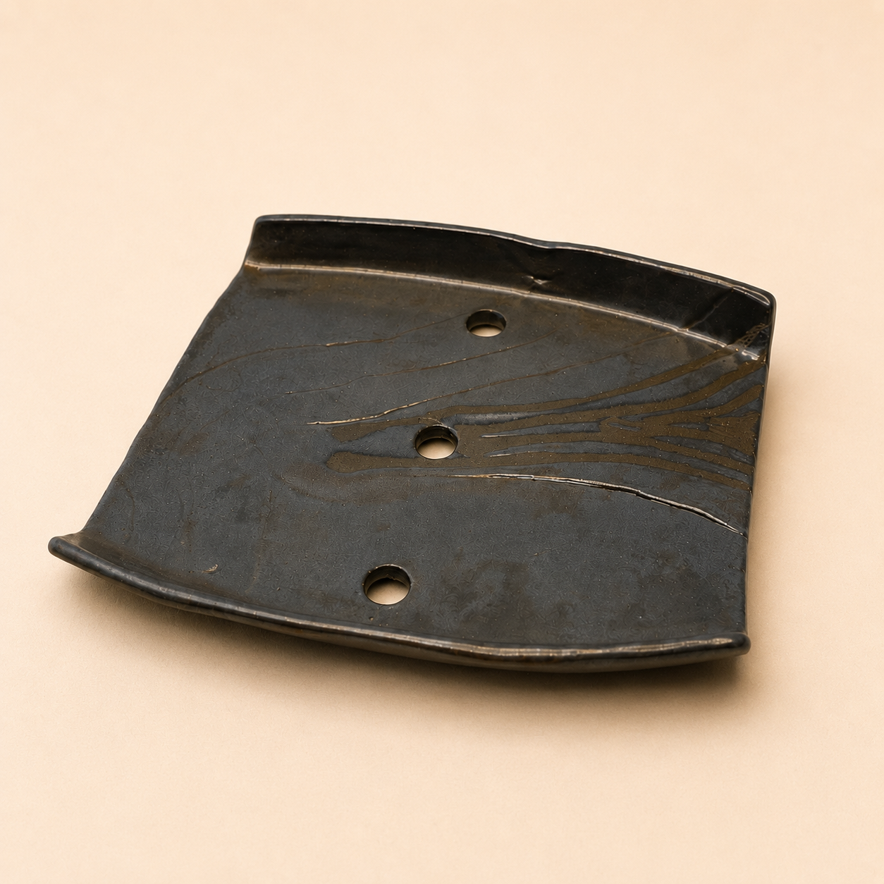 Soap dish - steal black