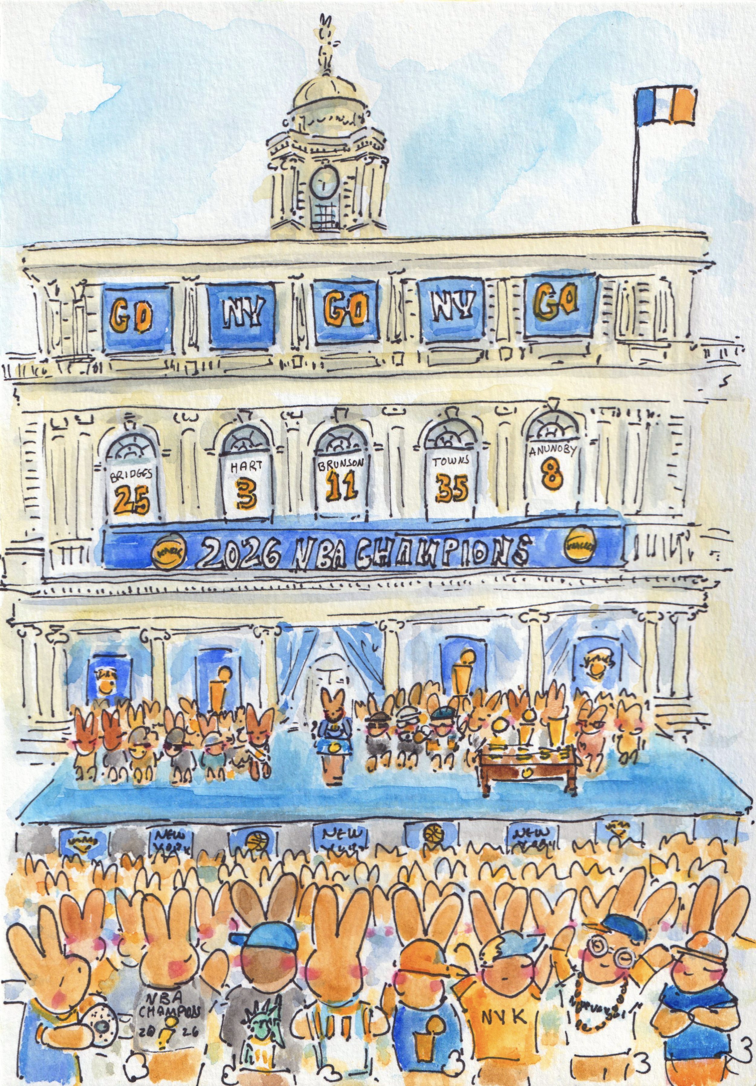 Knicks City Hall parade Celebration