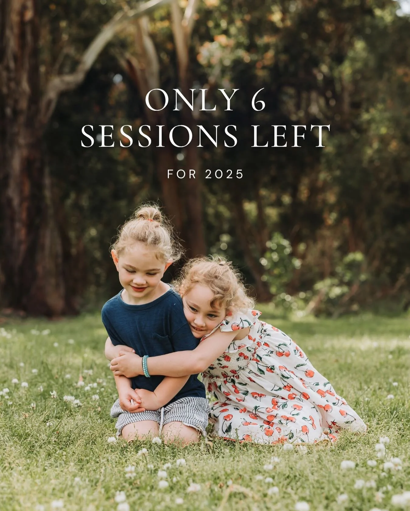 Final sessions for 2025! ✨

If you&rsquo;ve been meaning to squeeze in some family photos before Christmas, this is your sign! I&rsquo;ll be shooting my final sessions between 16&ndash;21 December.

Spots are filling fast, so if you&rsquo;re hoping t