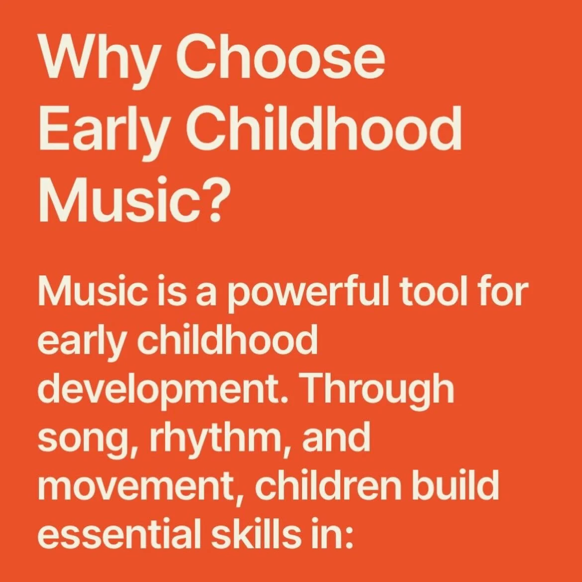 Early Childhood Music Classes are an incredible way to enhance your bub&rsquo;s cognitive development! Hearing music, learning rhymes &amp; reading stories allows children to learn through repetition, explore their voices and listening skills while h