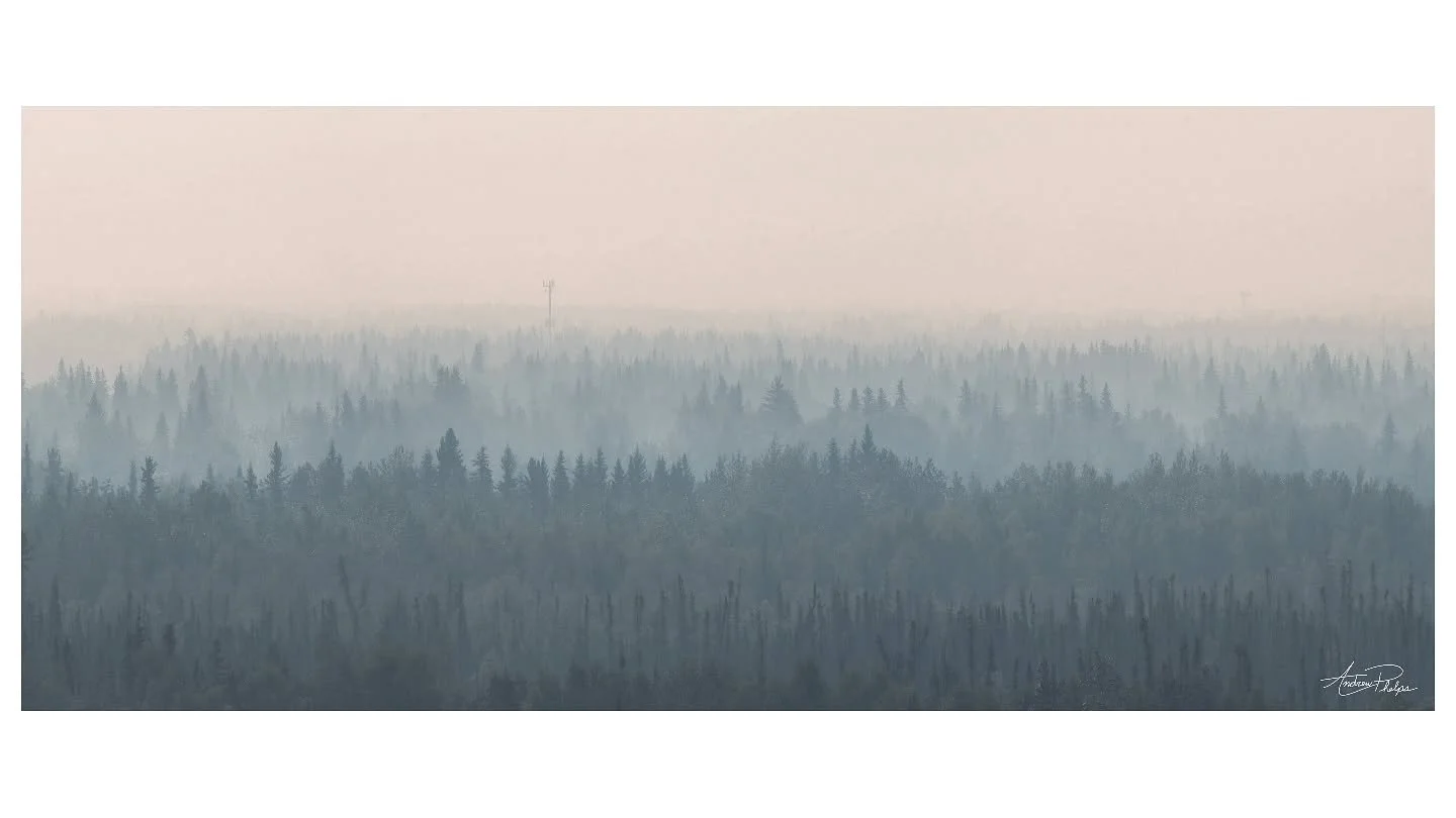 I wish that was fog. I'm glad we've had clearer skies lately, but let's be cautious during the fire season