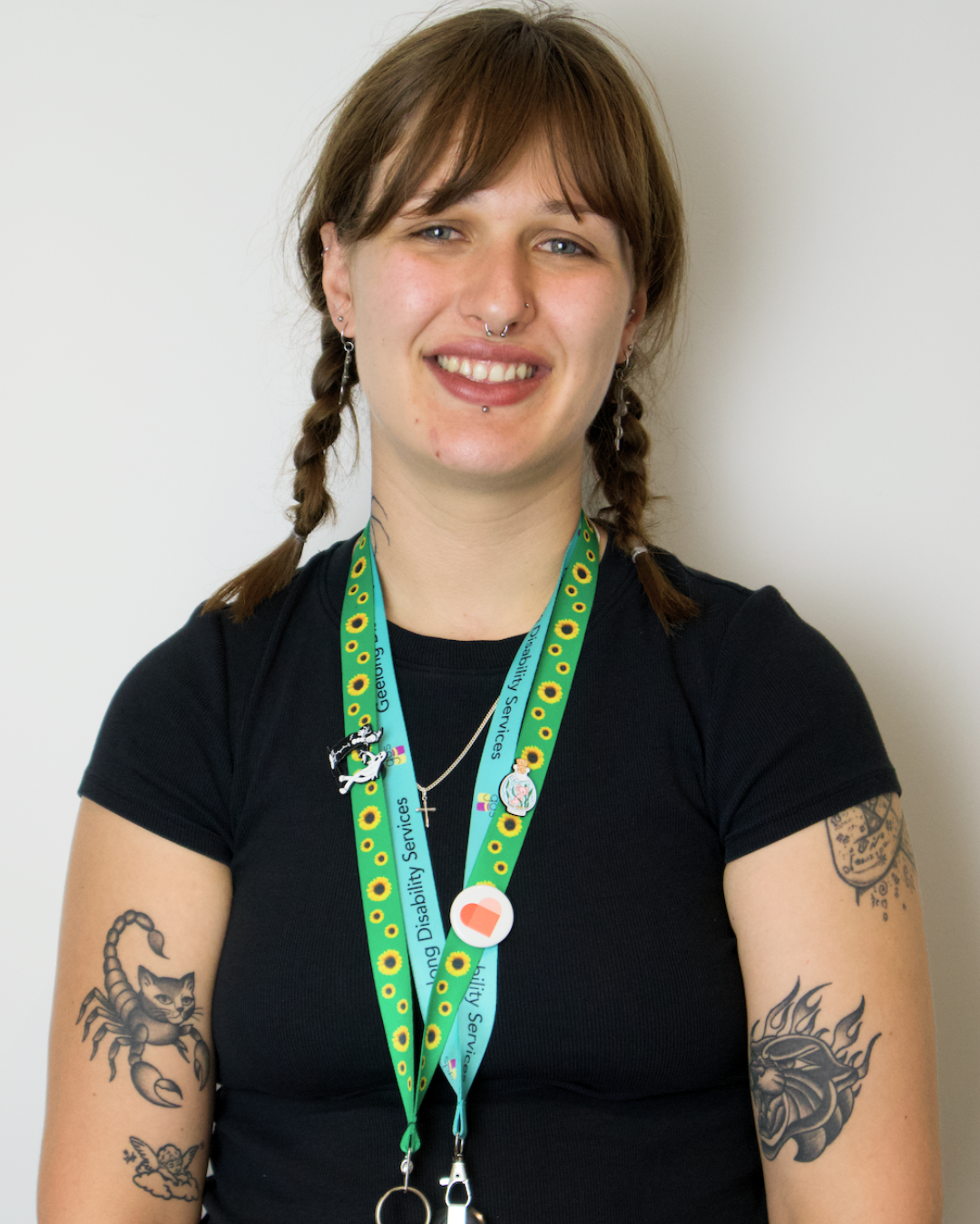 Support Worker Isabelle Smiling at the camera