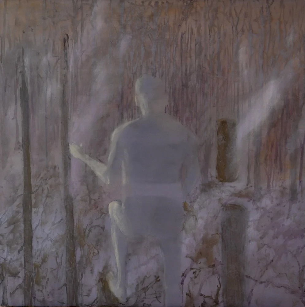 Painting ON13 120x120cms Enamel and Oil on wood 