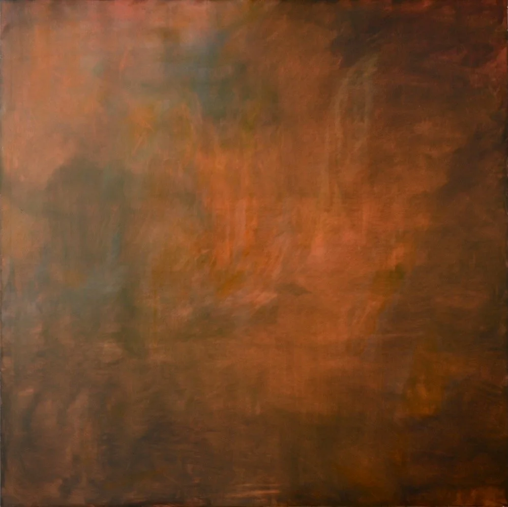 Painting ON9 120x120cms Enamel and Oil on wood 