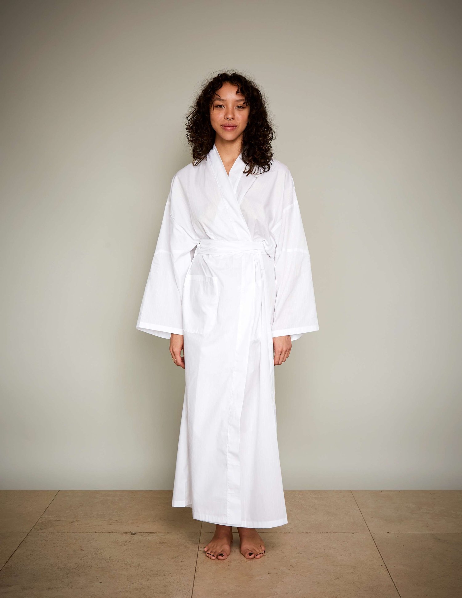 JOBO women Classic Robe in 100% cotton English Shirting Buy Comfortable Robes Womens Bath Robes