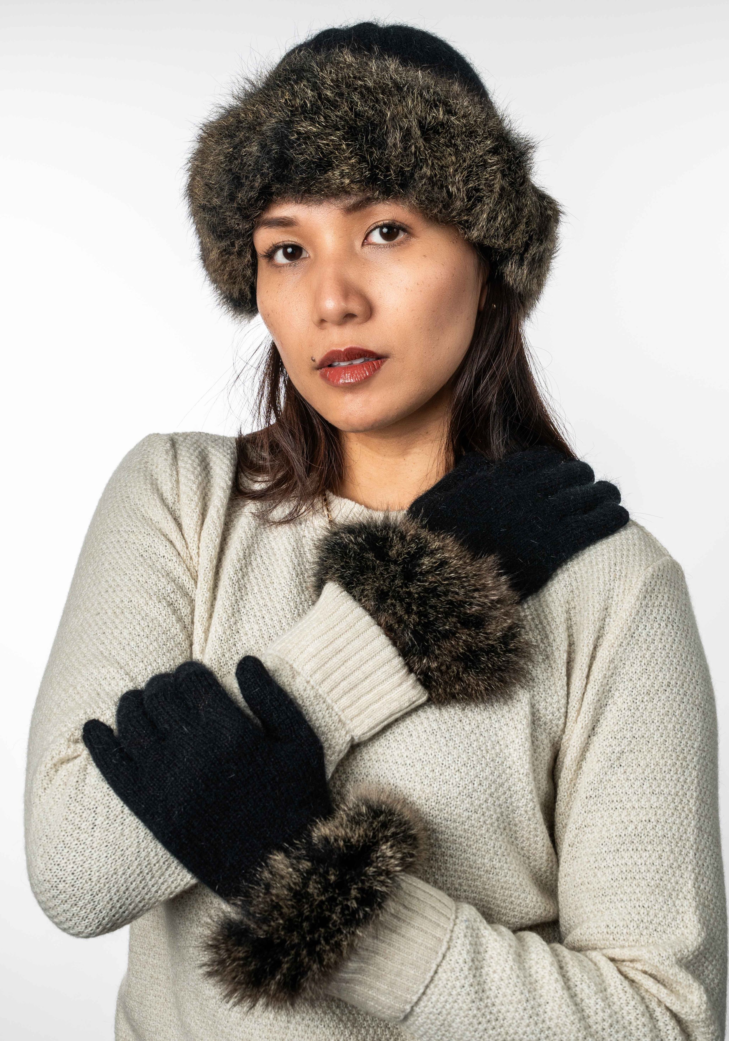 Fur Trim Beanie