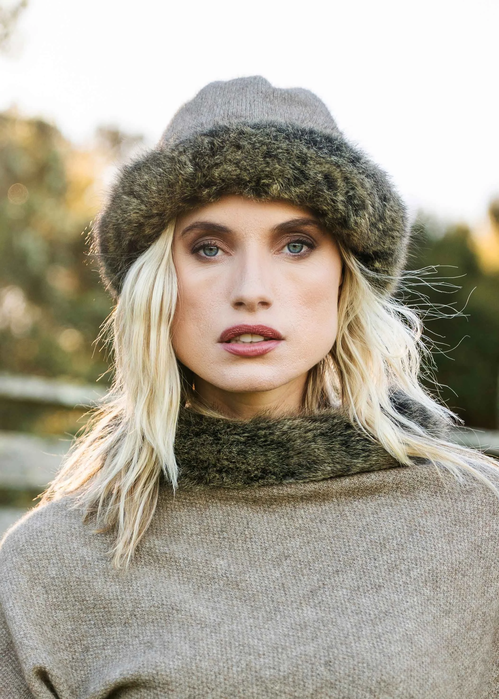 Fur Trim Beanie