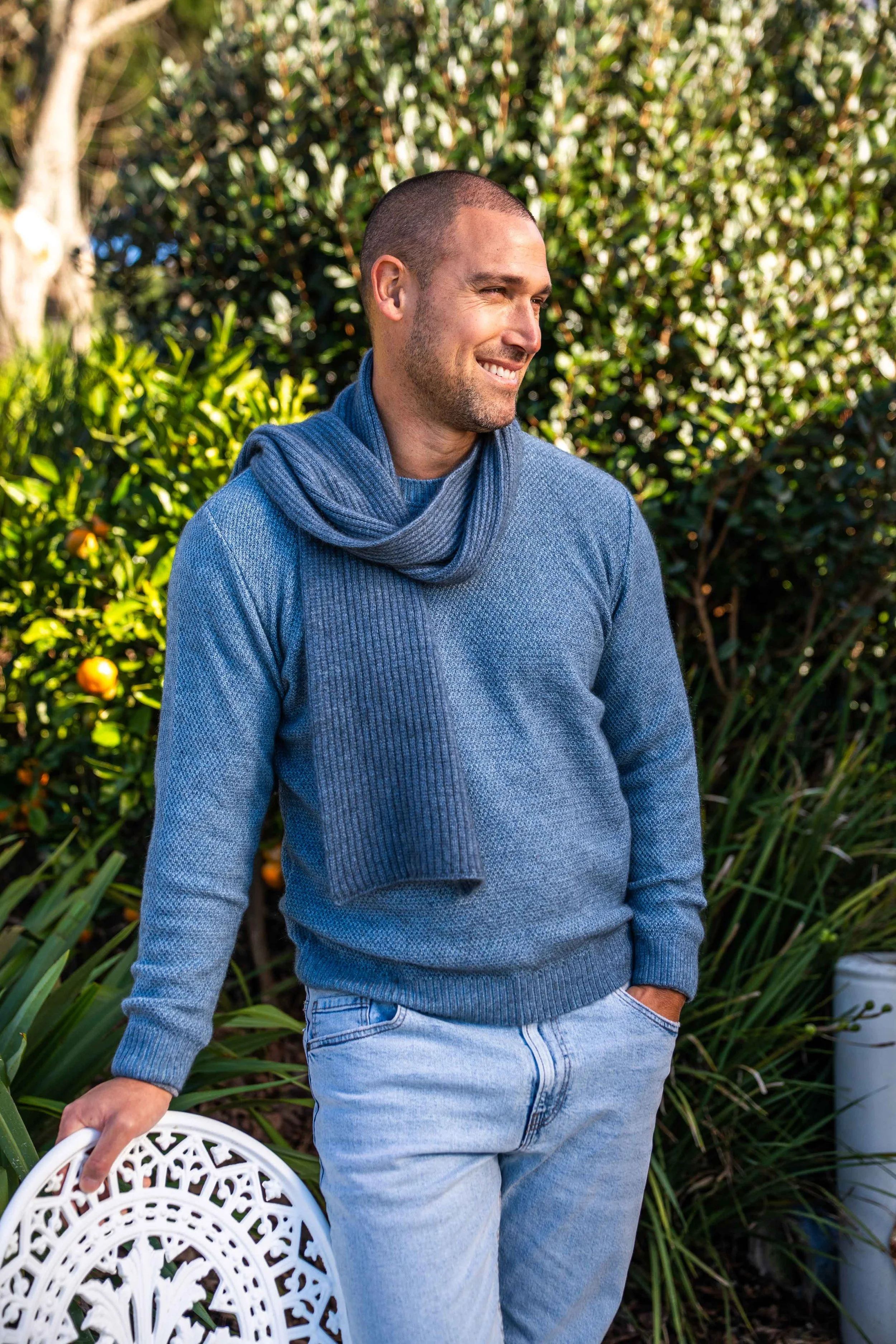 Moss Stitch Plated Jumper