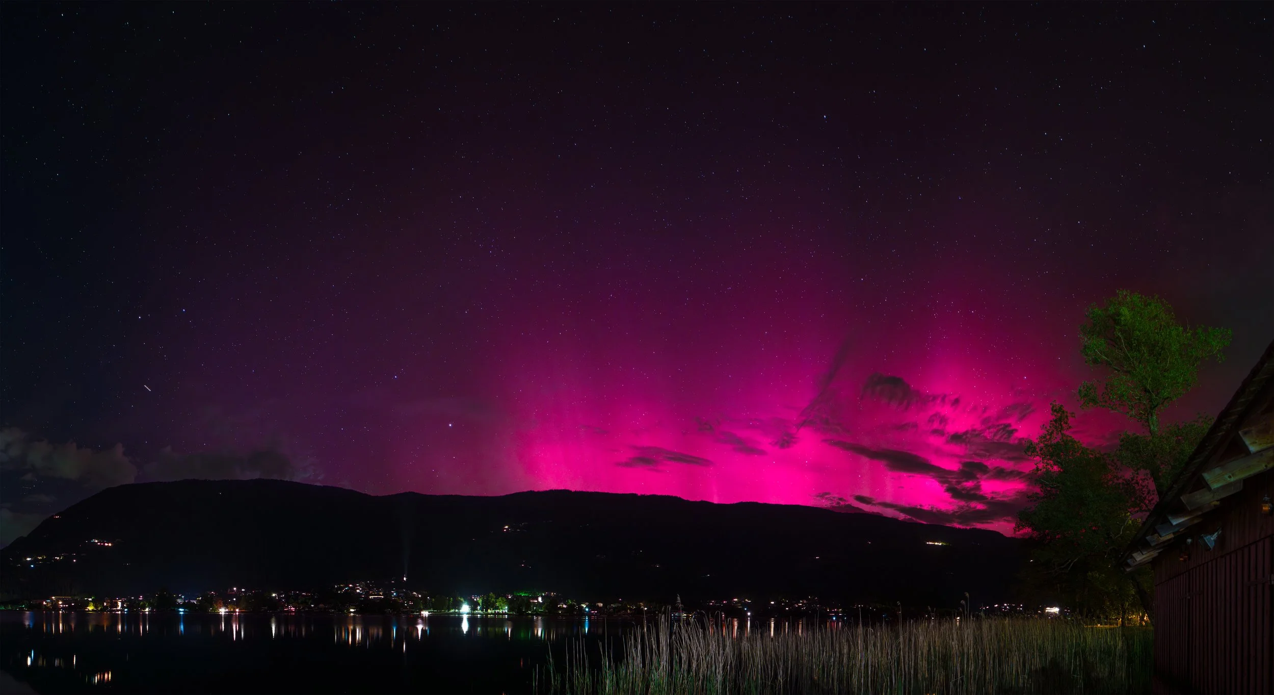 Nordlichter im Mai 2024 über Gerlitzen