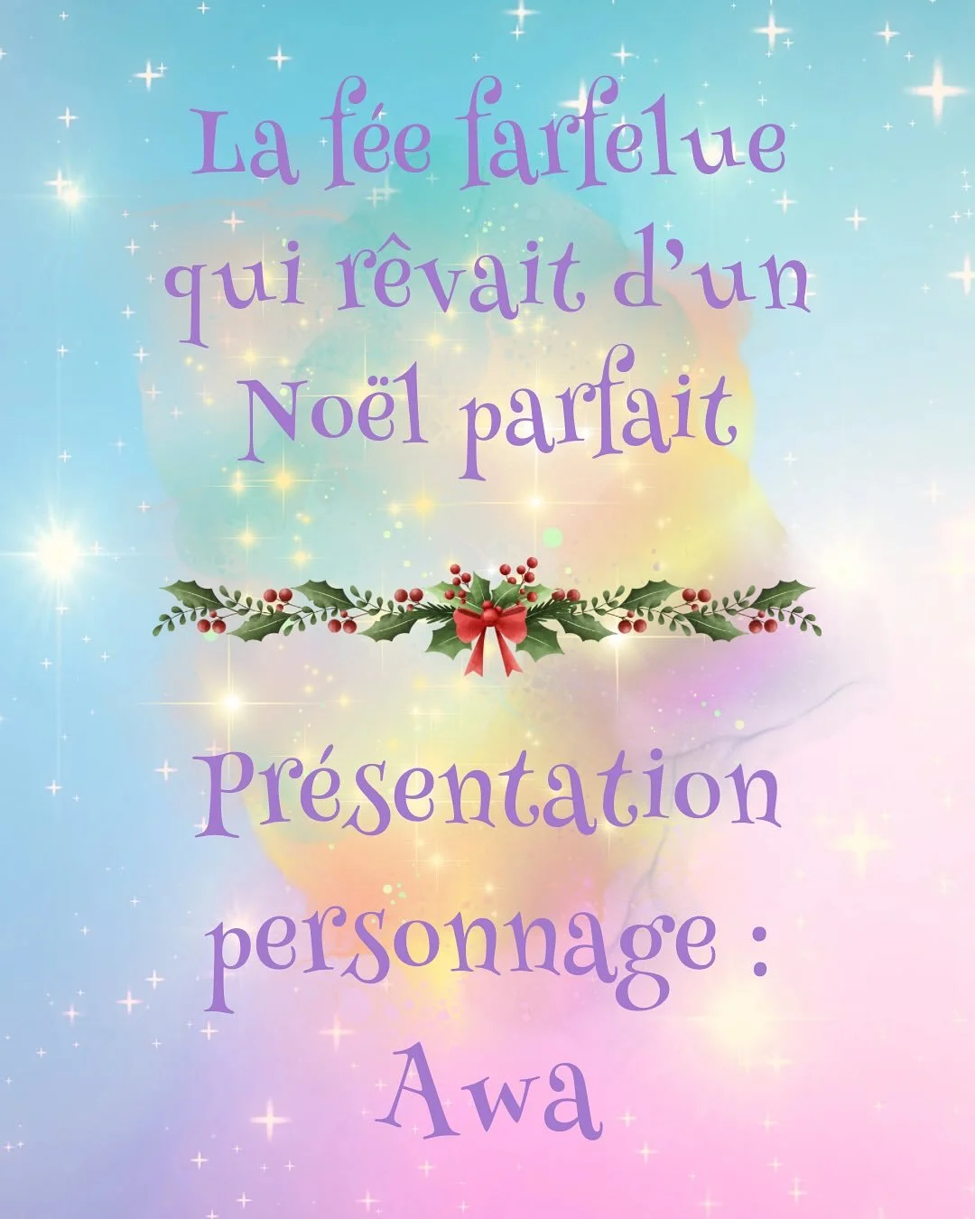On continue &agrave; d&eacute;couvrir les personnages de ma cosy fantasy de No&euml;l : La f&eacute;e farfelue qui r&ecirc;vait d&rsquo;un No&euml;l parfait. Aujourd&rsquo;hui je vous propose de rencontrer Awa ! ❤️🎄✨