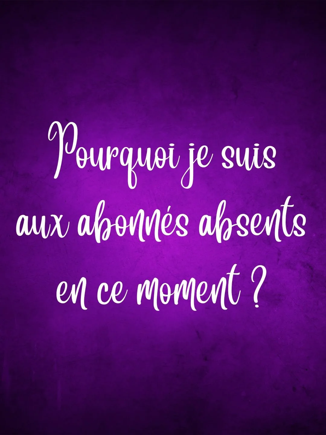 Petite explication sur mon absence de ces derniers temps et sur ce qui va s&rsquo;y passer (ou pas s&rsquo;y passer justement) dans les prochaines semaines&hellip;