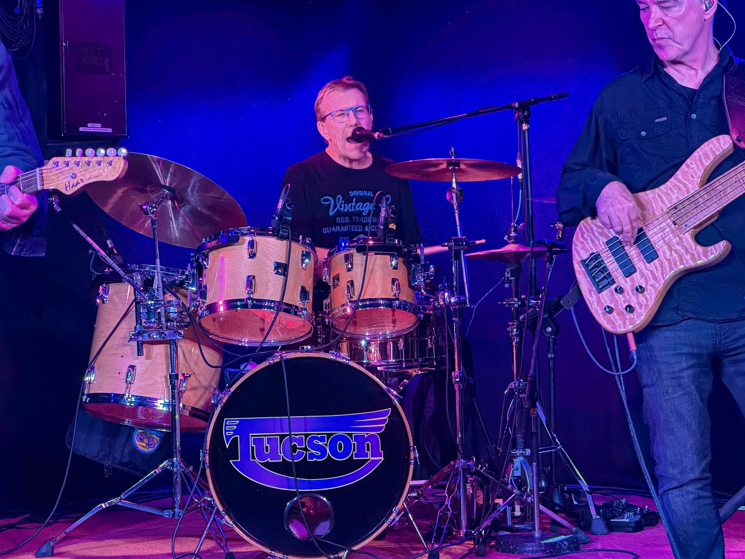 Olie, the Drummer taking the lead, Tucson band