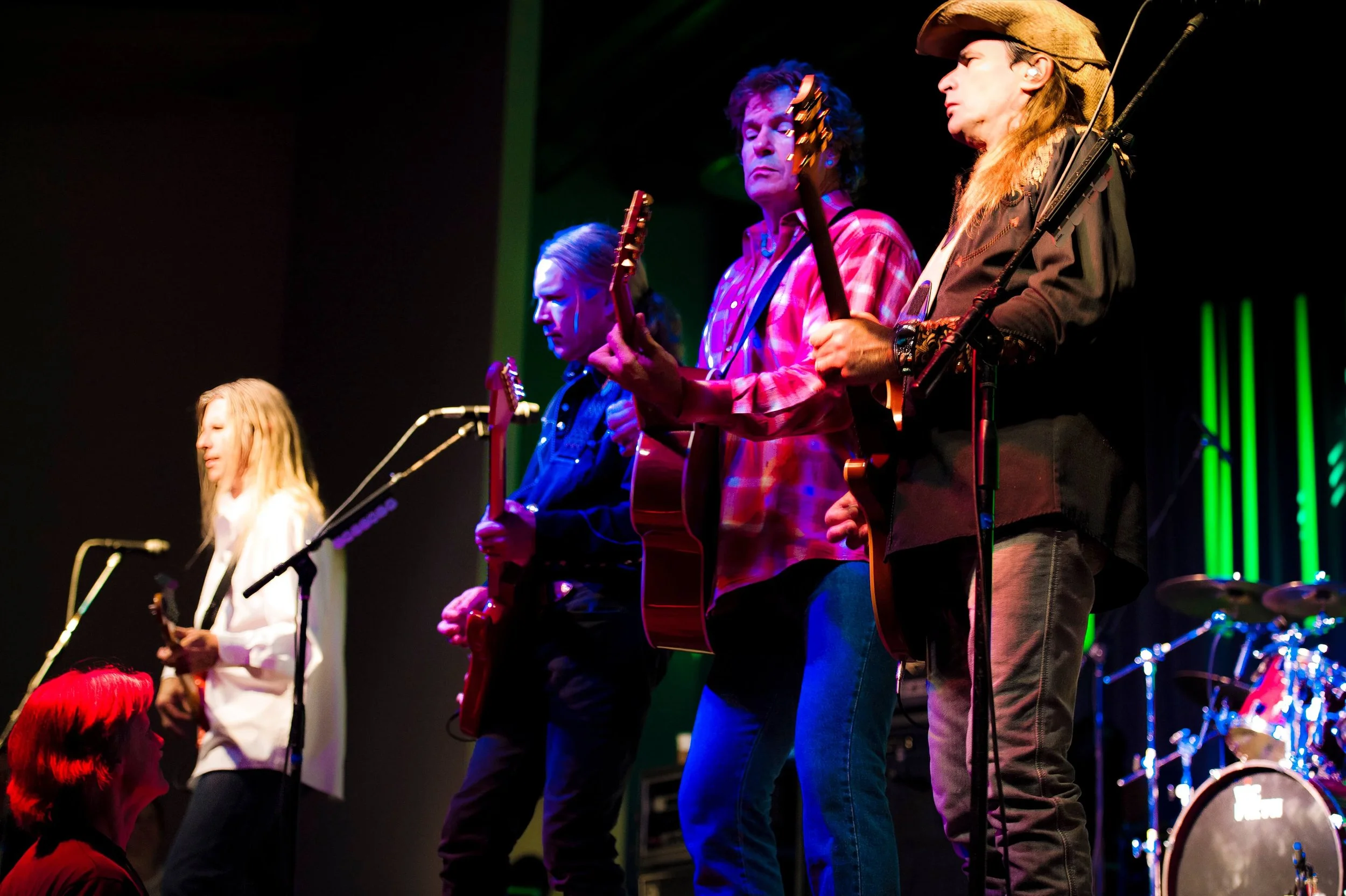 The Outlaws on stage, a benefit concert