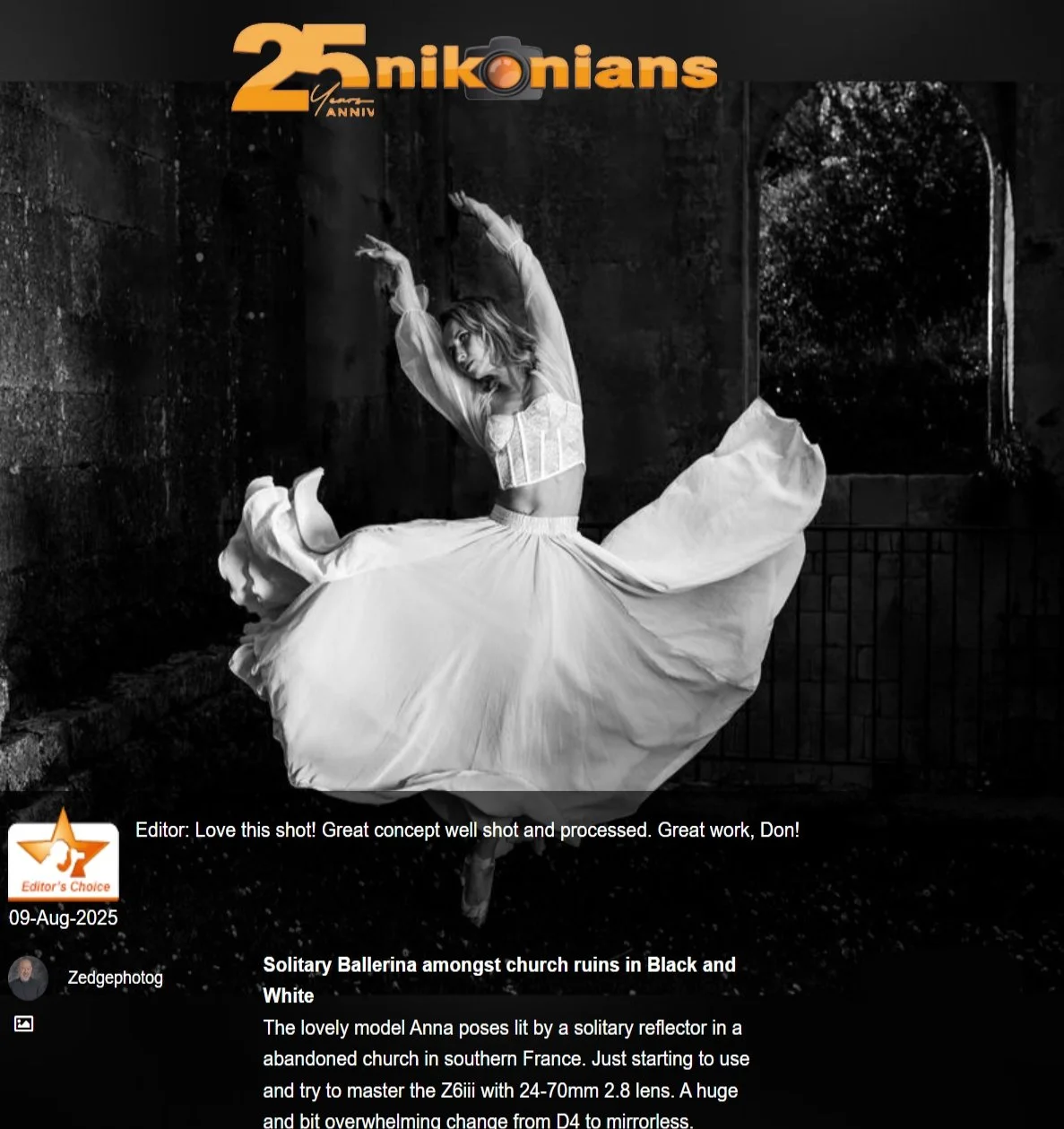 Editor's Choice Award Nikonian 25
