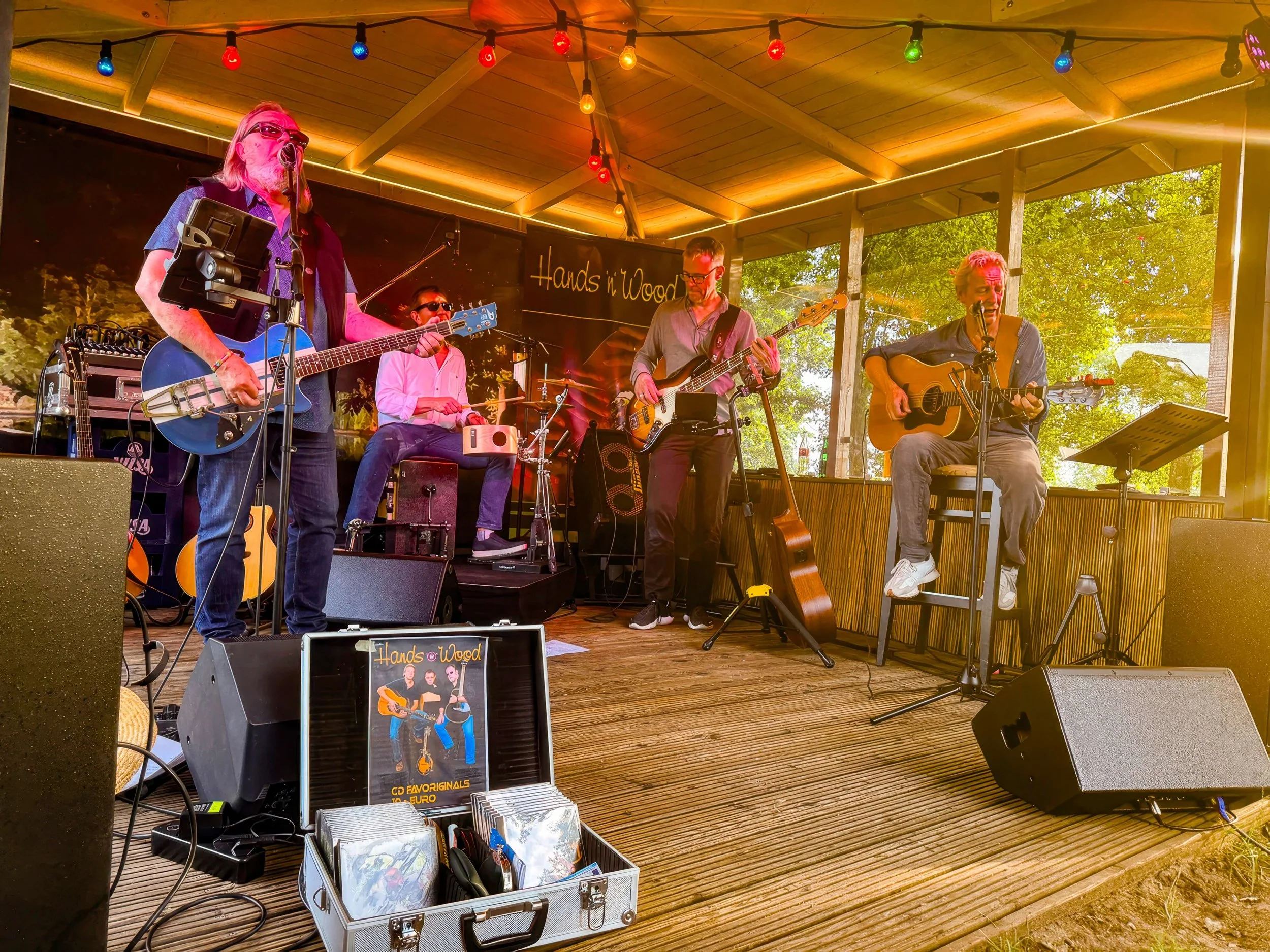 Country-Rock band Hands n Wood perform