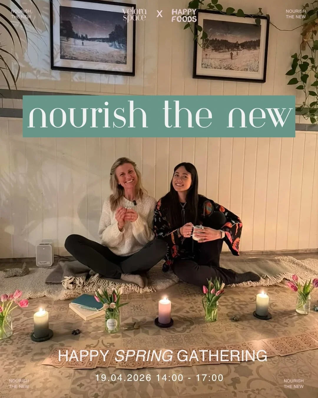 Welcome to Nourish The New: Happy Spring Gathering🌼

We&rsquo;re doing it again - and want to invite you to a day full of nourishment, in the energy of spring.

Where: Terra Oslo, Gj&oslash;vikgata 3D
When: Sunday, 19th of April 14:00 - 17:00

We no
