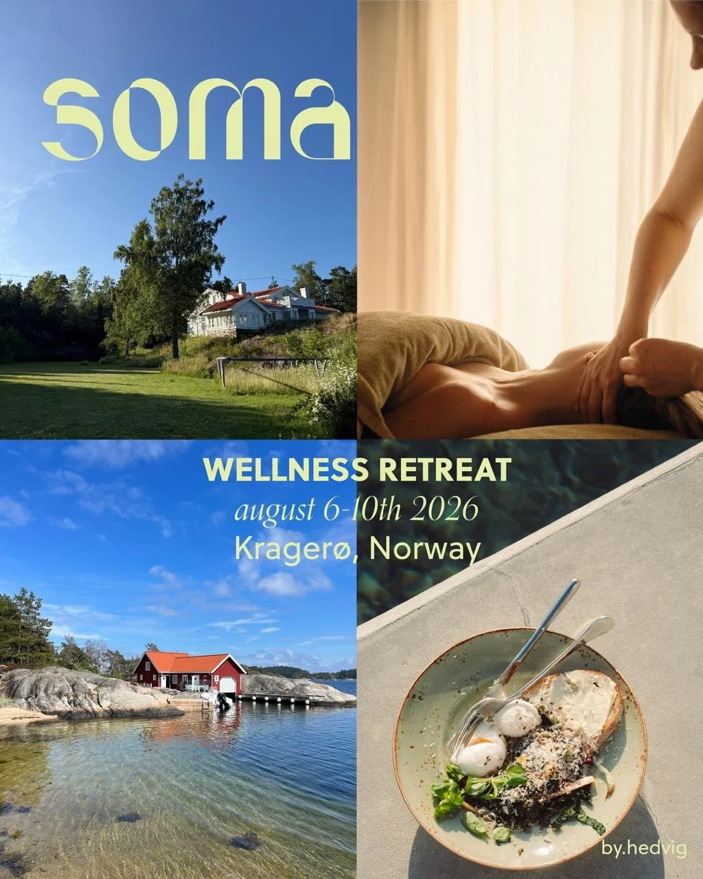 we&rsquo;re doing it again - this time surrounded by beautiful norwegian nature in Krager&oslash;, Norway🤍

movement, nourishing food, sacred circles, cacao, sound healing, dips in the ocean, transformative workshops - a true bag full of candy for a