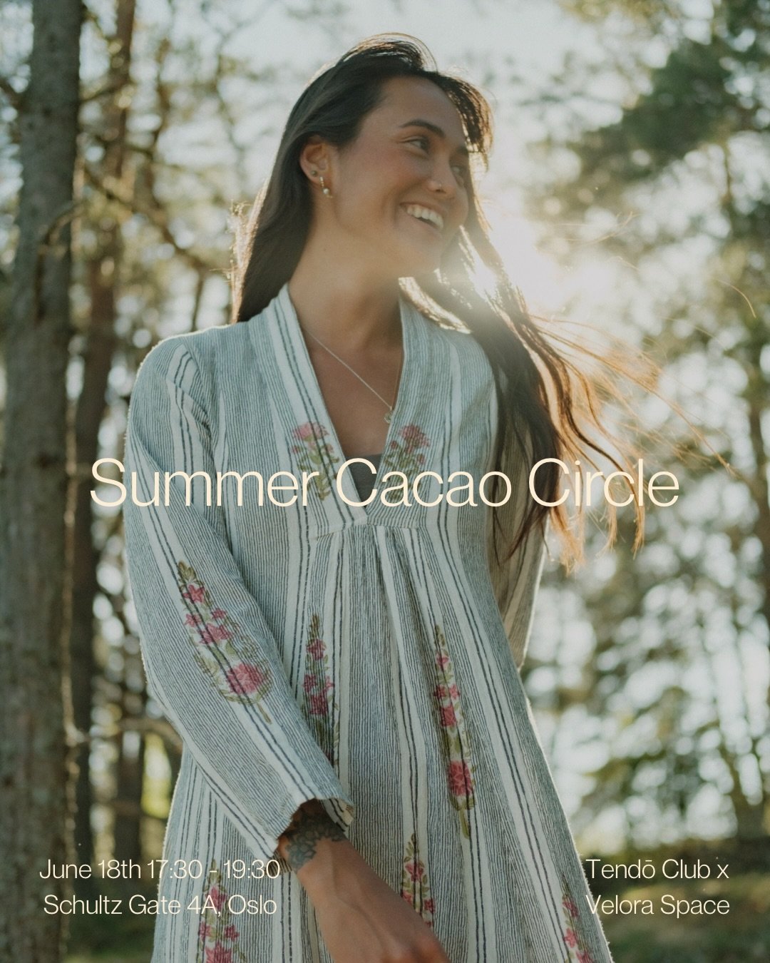 Welcome to Summer Cacao Circle 18th of June💛 at @tendoclub_ 

A sacred circle for reflection, connection and rest. You&rsquo;ll be guided through a set of practices that will help you find presence and a calm in a season of fire that sometimes asks 