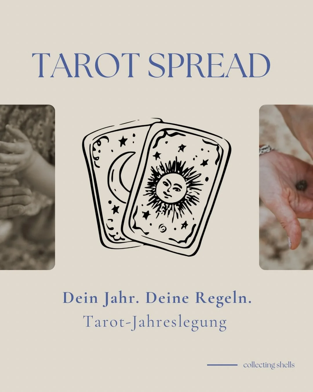 Happy New Year.
Hier ist meine Jahreslegung f&uuml;r dich.
Damit das hier dein Jahr wird.

Diese Jahreslegung sagt dir nicht,
was passieren wird.
Sondern, wie du deinem Jahr begegnest darfst.

So nutzt du sie:
&ndash; Ziehe Karten aus deinem Tarot-, 