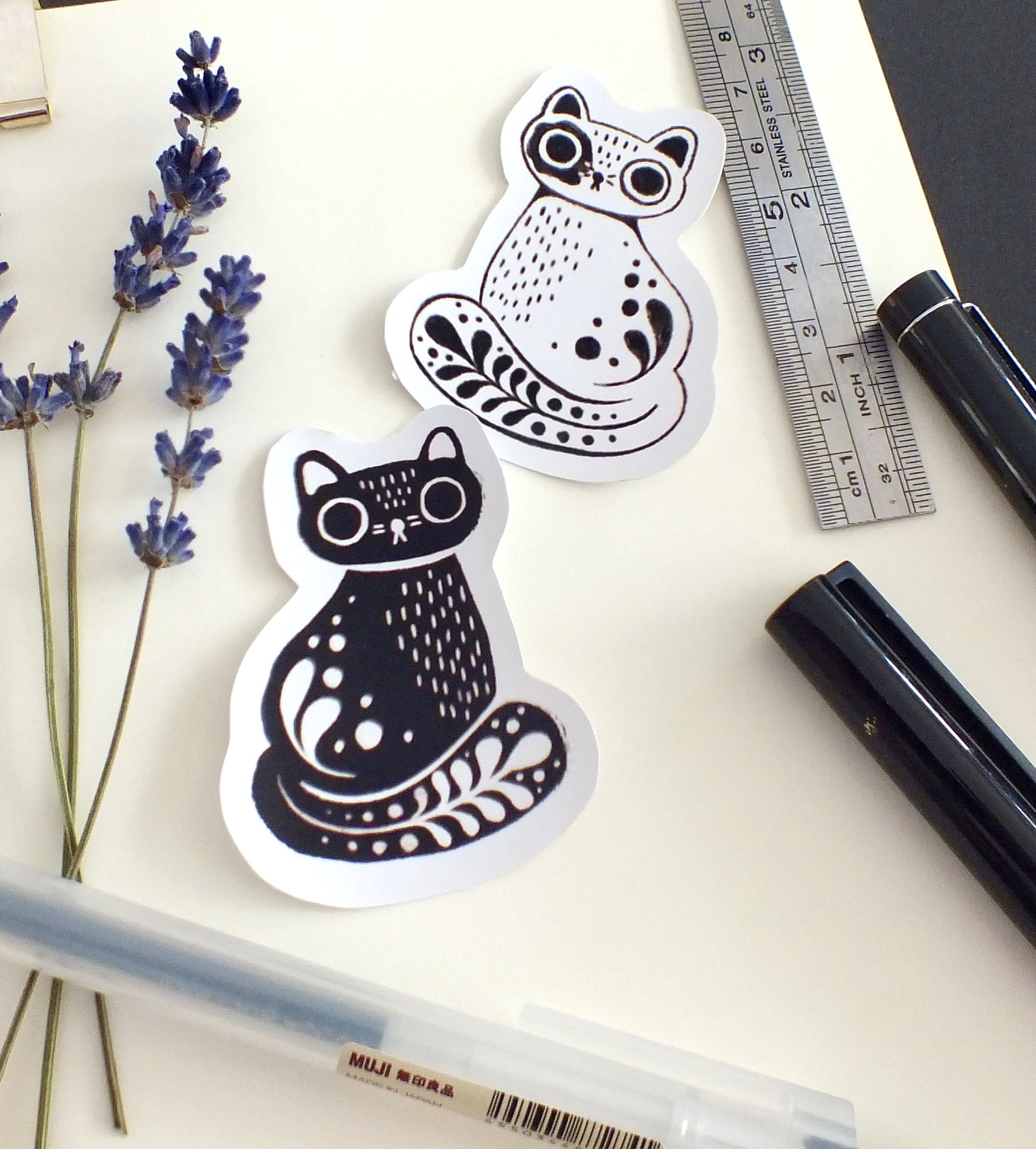 Folk Art Cats