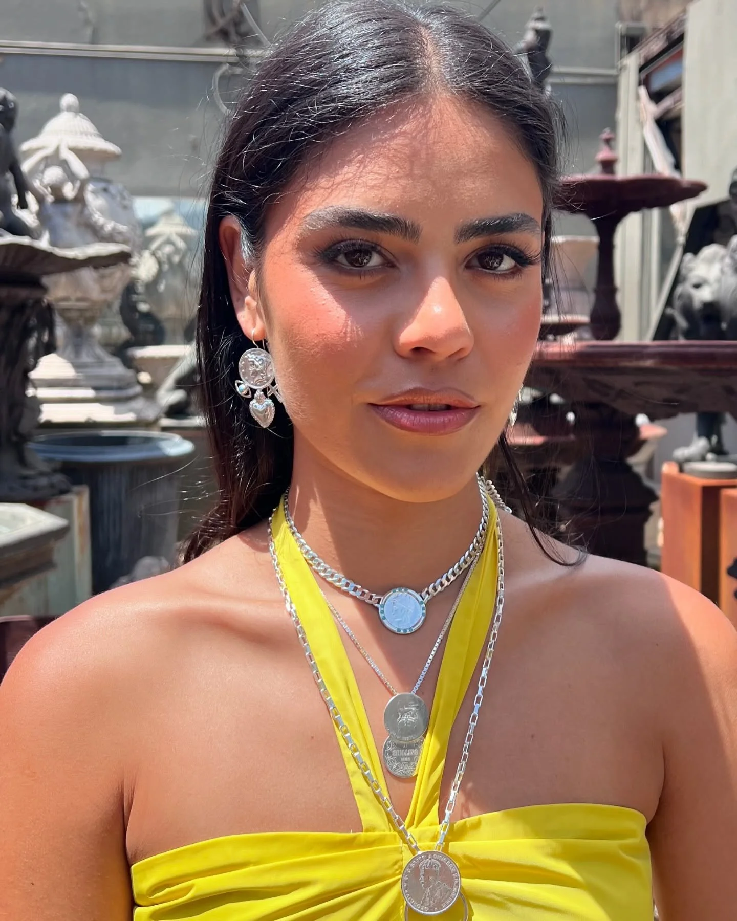 Here&rsquo;s look two! 😍

Love this look we created for the new @fiorinajewellery campaign! 
Glam on the stunning @arabellaruffo 

📸 Photographer: @brownprints 
📍 Location: @graham_geddes_antiques &amp; @le_salon_aux_fleurs_armadale

Hero products
