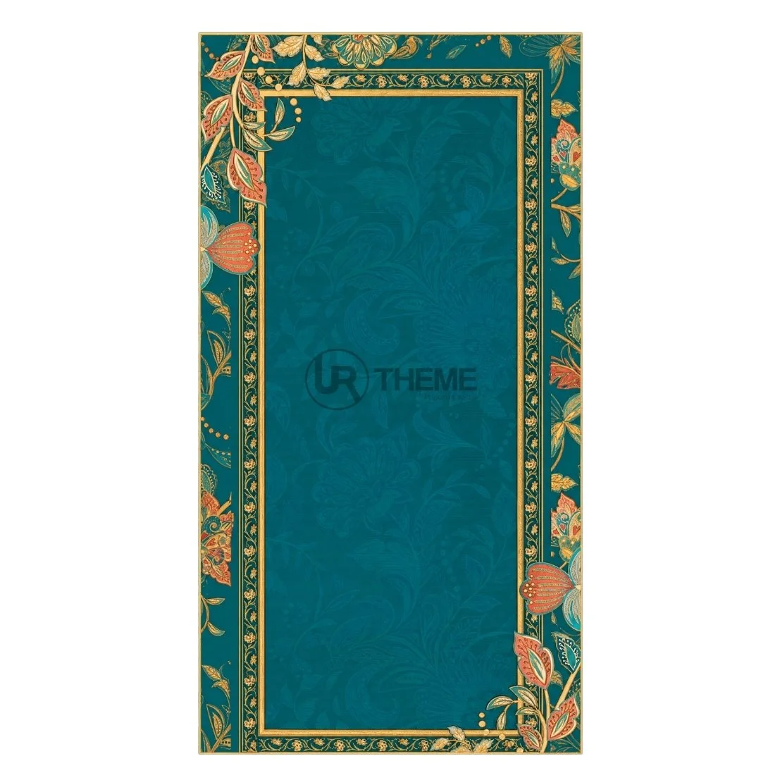 Teal Botanical Elegance Welcome Board
