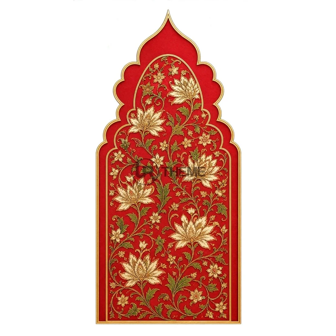 Crimson Lotus Floral Arch