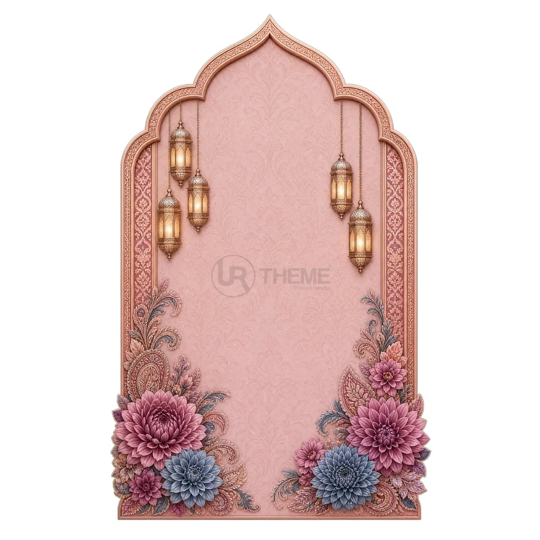 Blush Floral Lantern Arch