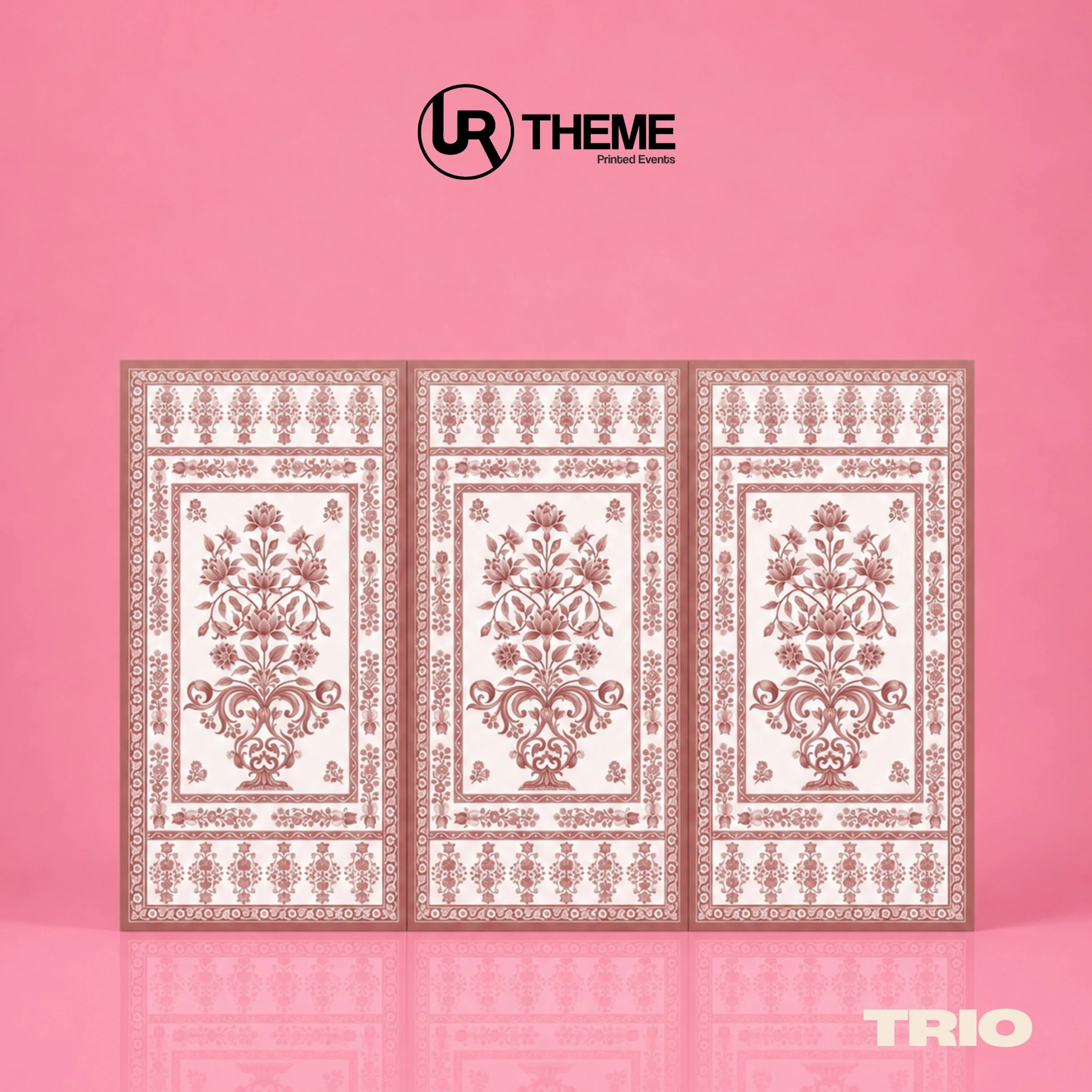 Blush Botanical Trio Backdrop Board