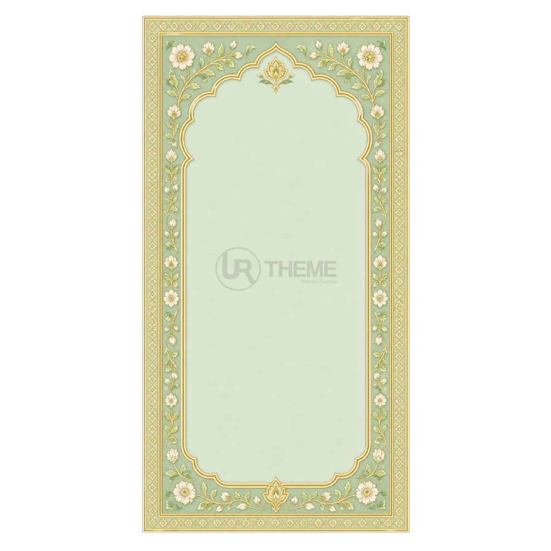 Sage Floral Mughal Welcome Board
