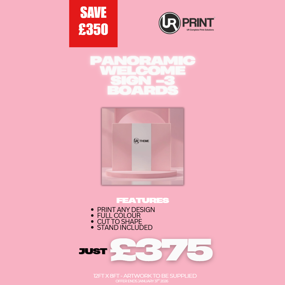 Panoramic Welcome Sign - Trio