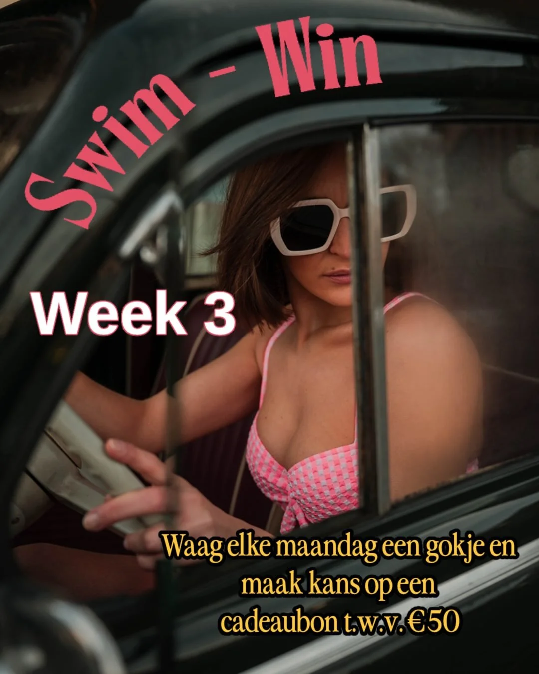 Week 3 🥳 Maandag = Swim-Win 💦

🤷&zwj;♀️ Hoe werkt het?

Elke maandag vragen we welke bikini of badpak volgens jou de afgelopen week het populairst was 👙
Op het einde van de maand loten we &eacute;&eacute;n winnaar die een cadeaubon van &euro;50 w