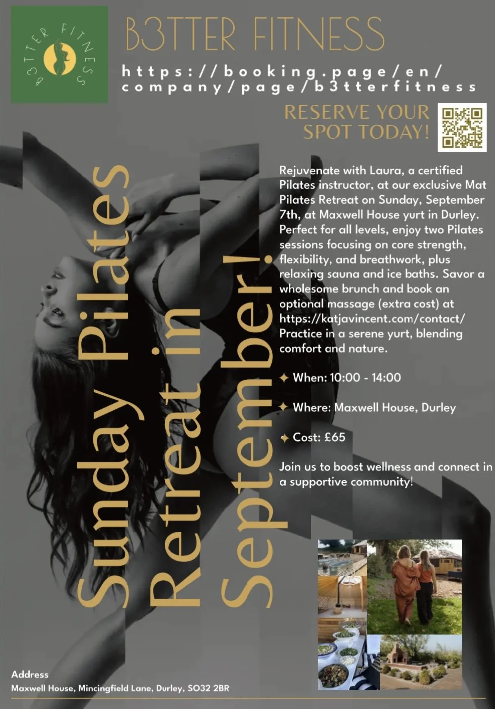 B3TTER FITNESS Sunday Pilates Retreat