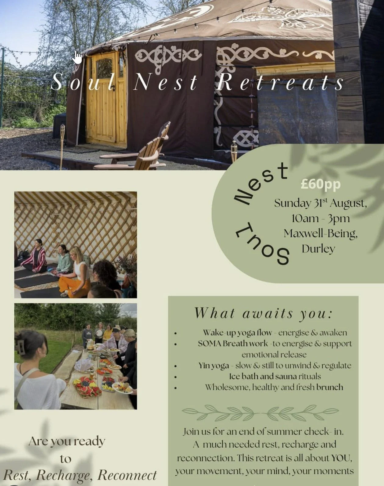 Soul Nest Retreats – Rest, Recharge, Reconnect