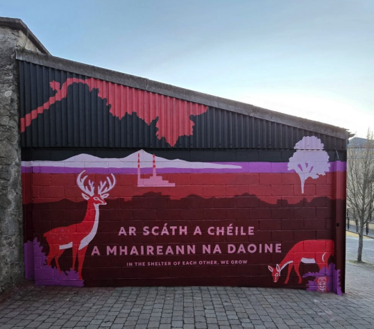 St Columba's Mural as Gaeilge.png